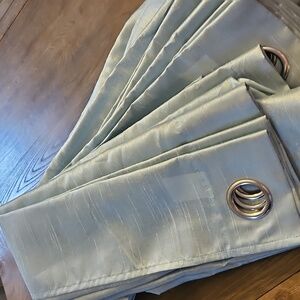 Eight 36" x 82" Ice Blue Drapery Panels